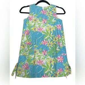 Vintage Lilly Pulitzer Jungle Elephant Print Shift Dress Girls Size 8 Preppy